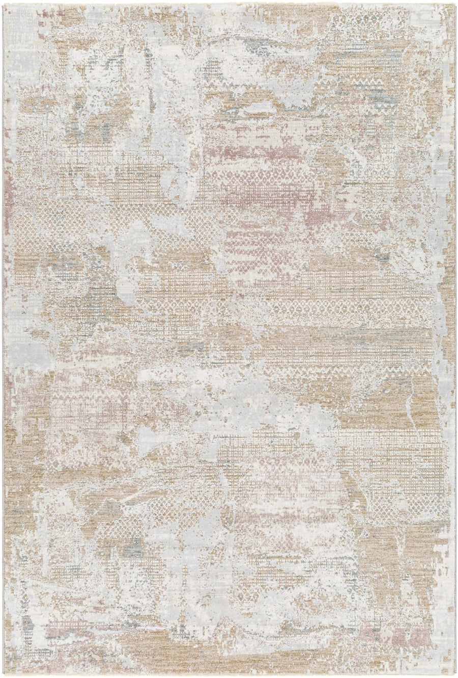 Hanae Modern Abstract Design Beige And Ivory Area Rug - The Rug Decor