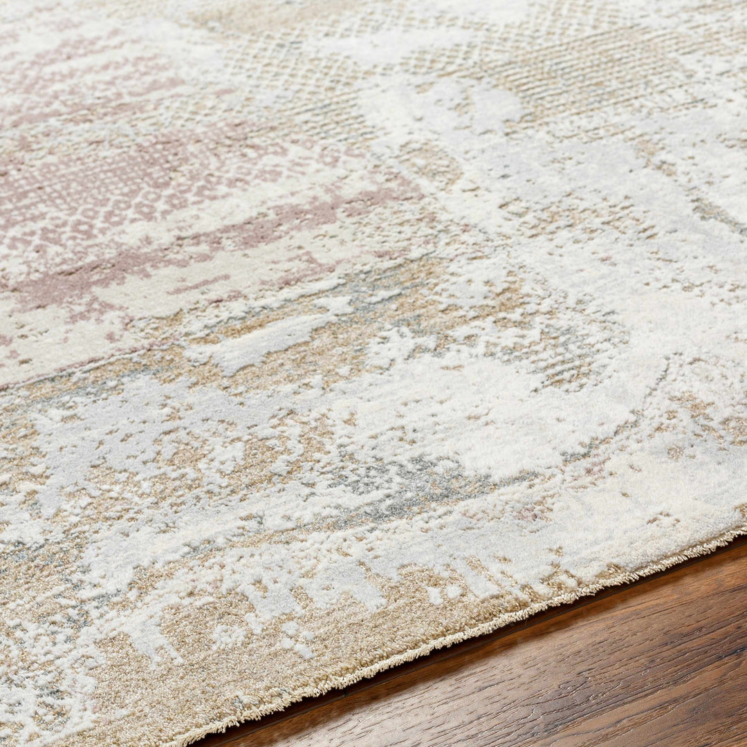 Hanae Modern Abstract Design Beige And Ivory Area Rug
