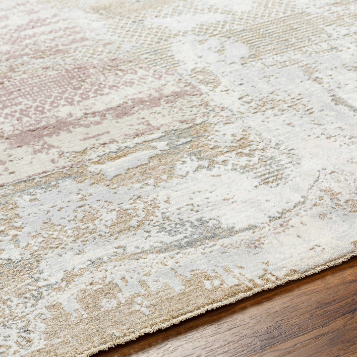 Hanae Modern Abstract Design Beige And Ivory Area Rug