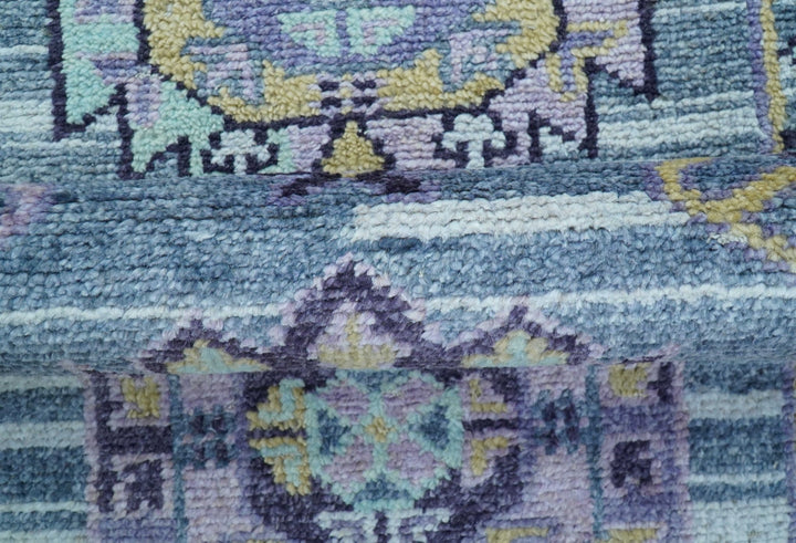 Hand knotted 2.6x8 Gray Traditional Transitional Design Wool Area Rug - The Rug Decor