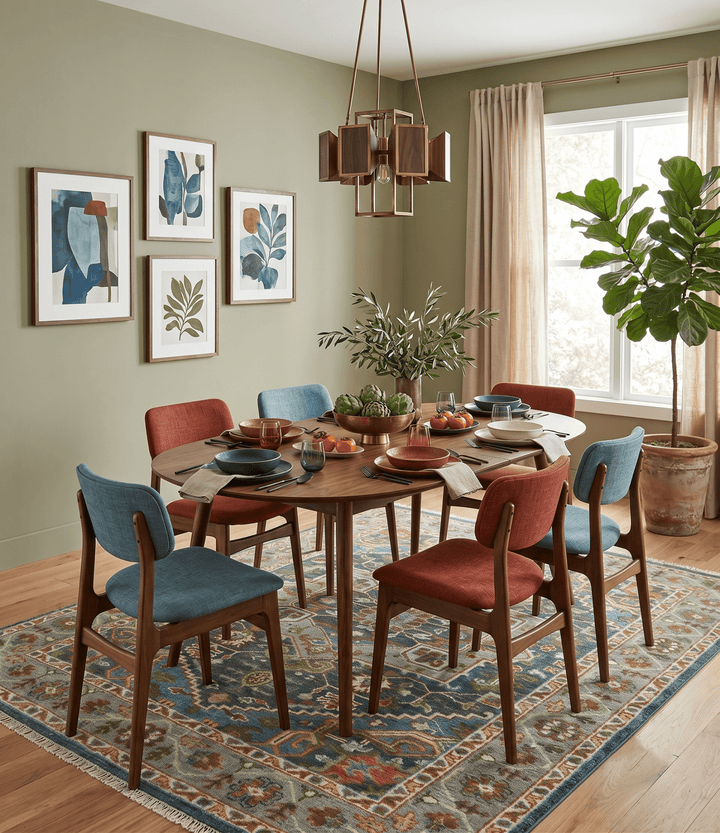 Hand Knotted Charcoal, Camel and Teal Traditional Heriz Multi size Wool Area Rug - The Rug Decor