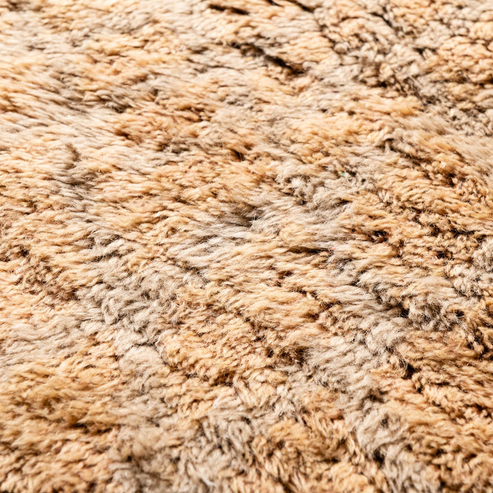 Hand Knotted Contemporary Moroccan Beige 8x10 Wool Rug - The Rug Decor