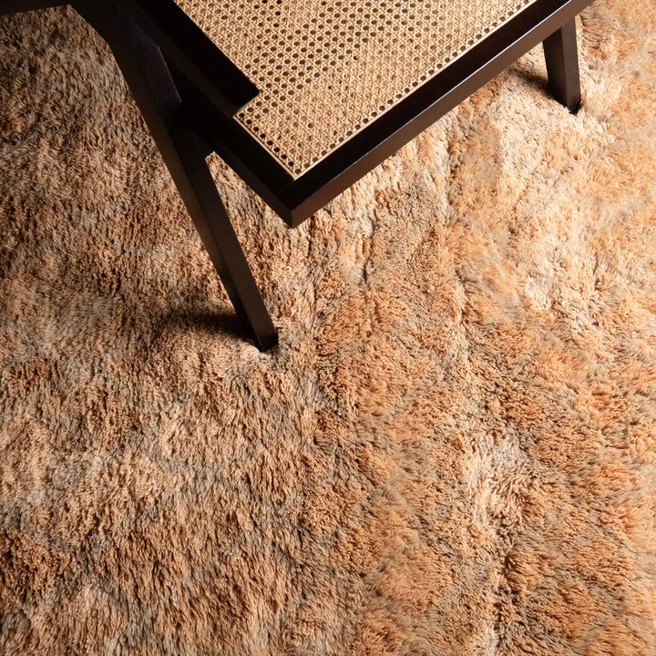 Hand Knotted Contemporary Moroccan Beige 8x10 Wool Rug - The Rug Decor