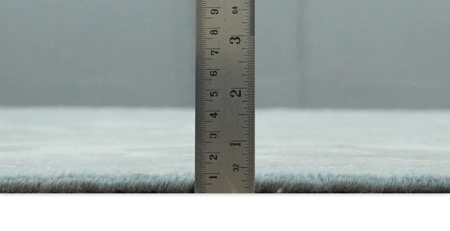 Hand Knotted Custom Made Oriental Oushak Aqua, Ivory and Beige Wool Area Rug - The Rug Decor