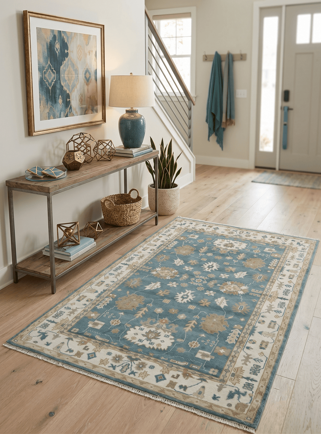 Hand Knotted Gray, Ivory and Beige Traditional Floral Custom Made wool rug - The Rug Decor