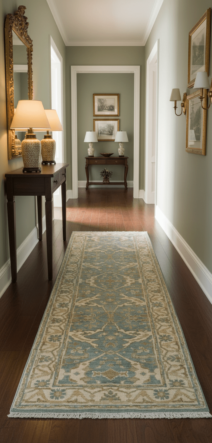 Hand Knotted Oushak Design Gray And Beige 2.8x8 Wool Rug - The Rug Decor