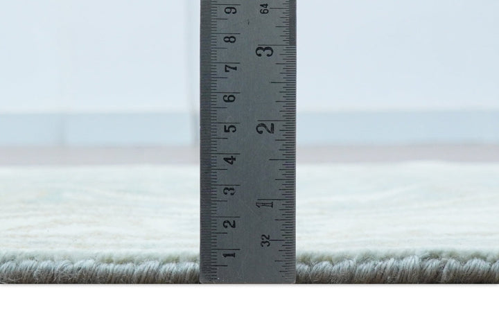 Hand Knotted Oushak Design Gray And Beige 2.8x8 Wool Rug - The Rug Decor