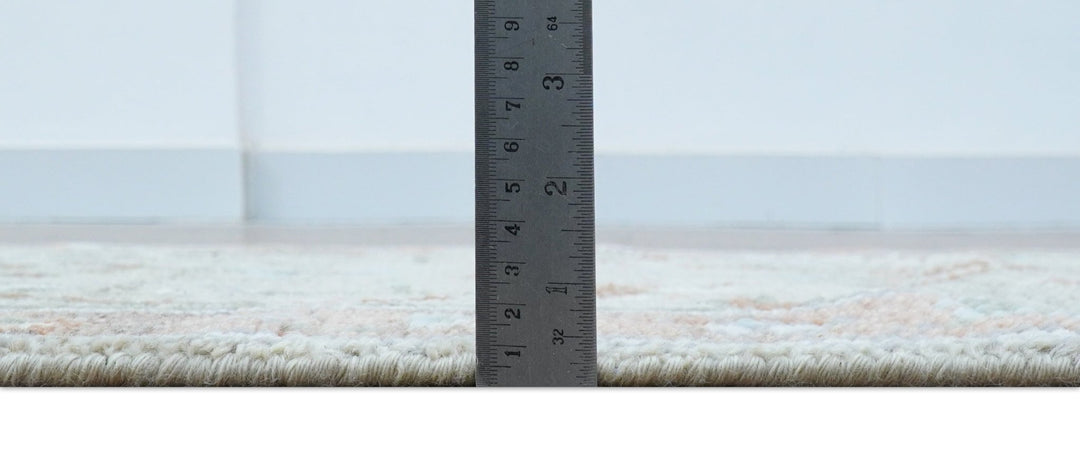 Hand knotted Silver And Rust Traditional Turkish Design 2.6x10 Wool Area Rug - The Rug Decor