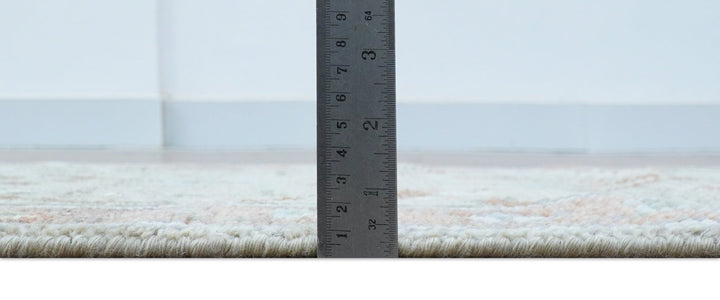 Hand knotted Silver And Rust Traditional Turkish Design 2.6x10 Wool Area Rug - The Rug Decor