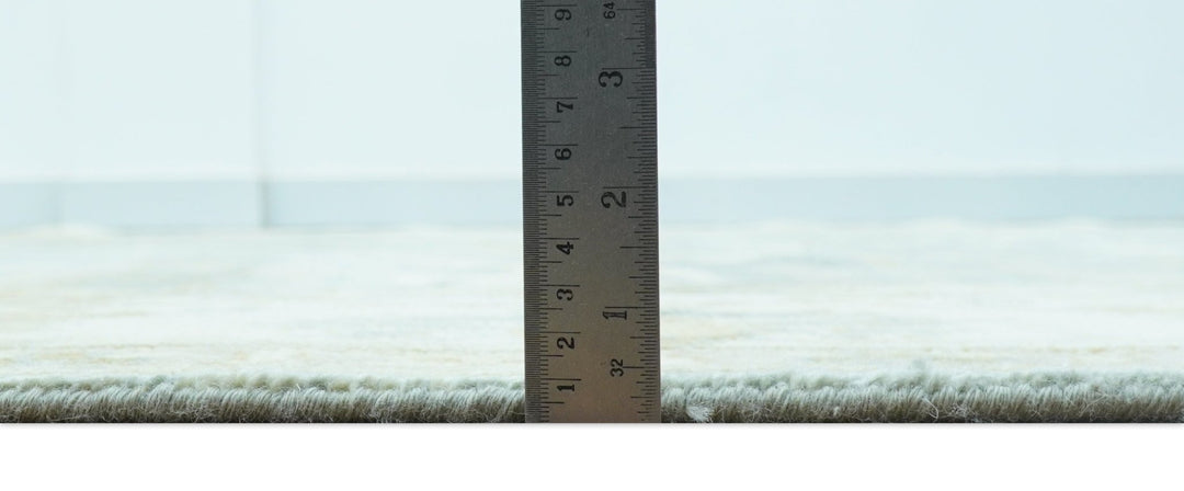 Hand Knotted Traditional Oushak Design Blue And Beige 8x10 Wool Area Rug - The Rug Decor