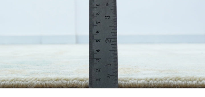 Hand Knotted Traditional Oushak Design Gray And Beige 8x10 Wool Rug - The Rug Decor