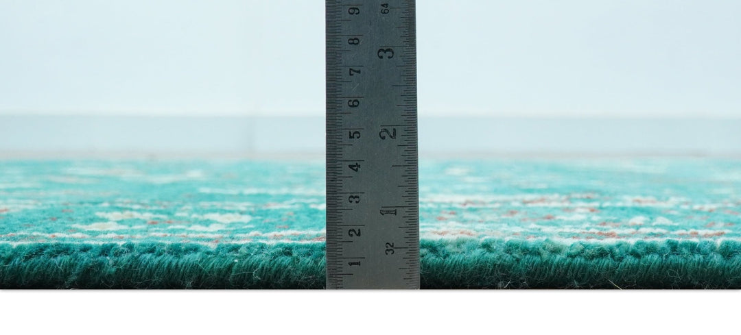 Hand knotted Tree of life Teal Traditional Style 4x6 Wool Area Rug - The Rug Decor