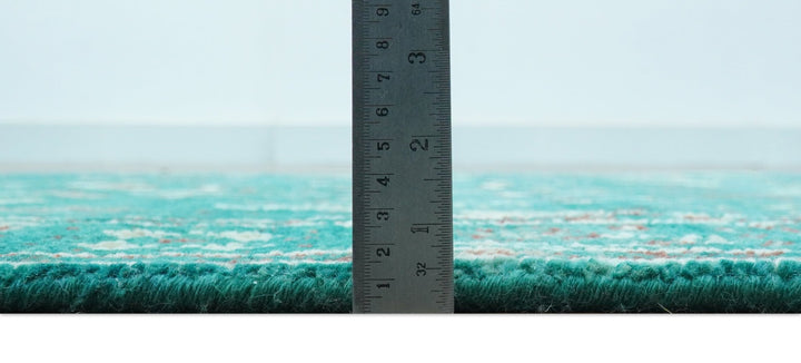 Hand knotted Tree of life Teal Traditional Style 4x6 Wool Area Rug - The Rug Decor