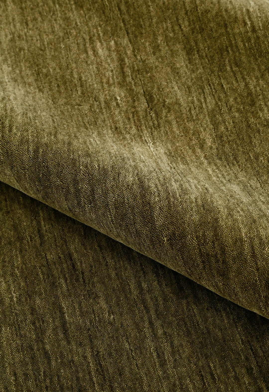 Hand Loomed Modern Green Solid Wool Area Rug - The Rug Decor