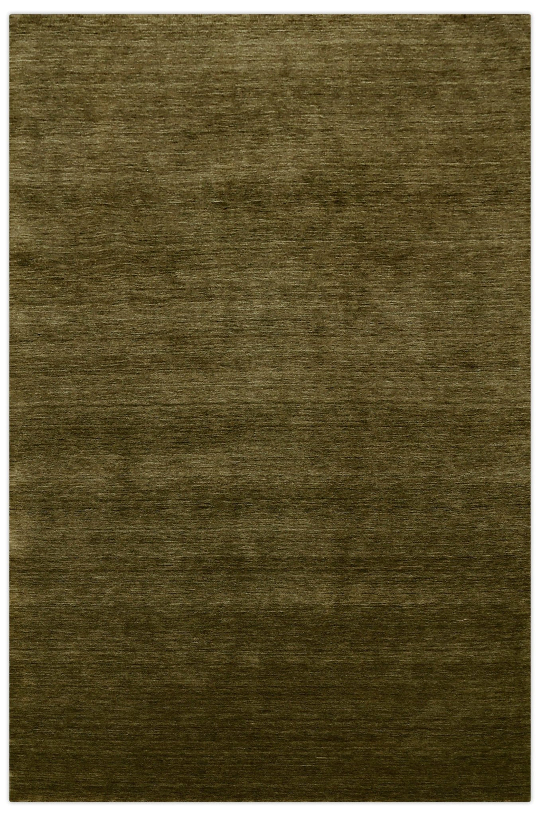 Hand Loomed Modern Green Solid Wool Area Rug - The Rug Decor