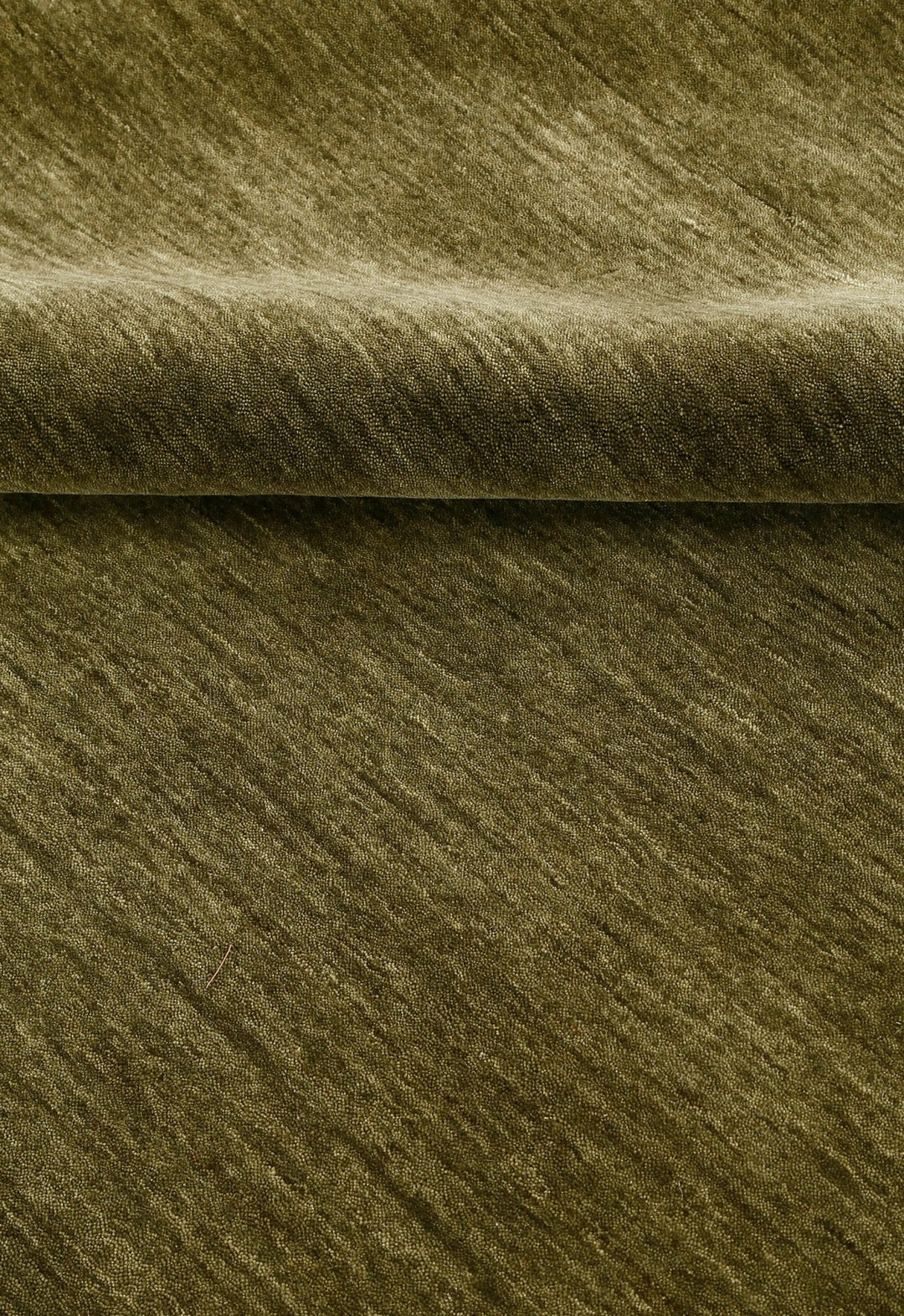 Hand Loomed Modern Green Solid Wool Area Rug - The Rug Decor