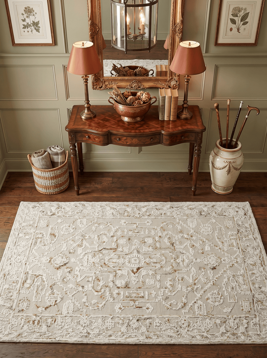 Hand Tufted 5x8 Brown and Beige Wool Textured Loop Area Rug - The Rug Decor