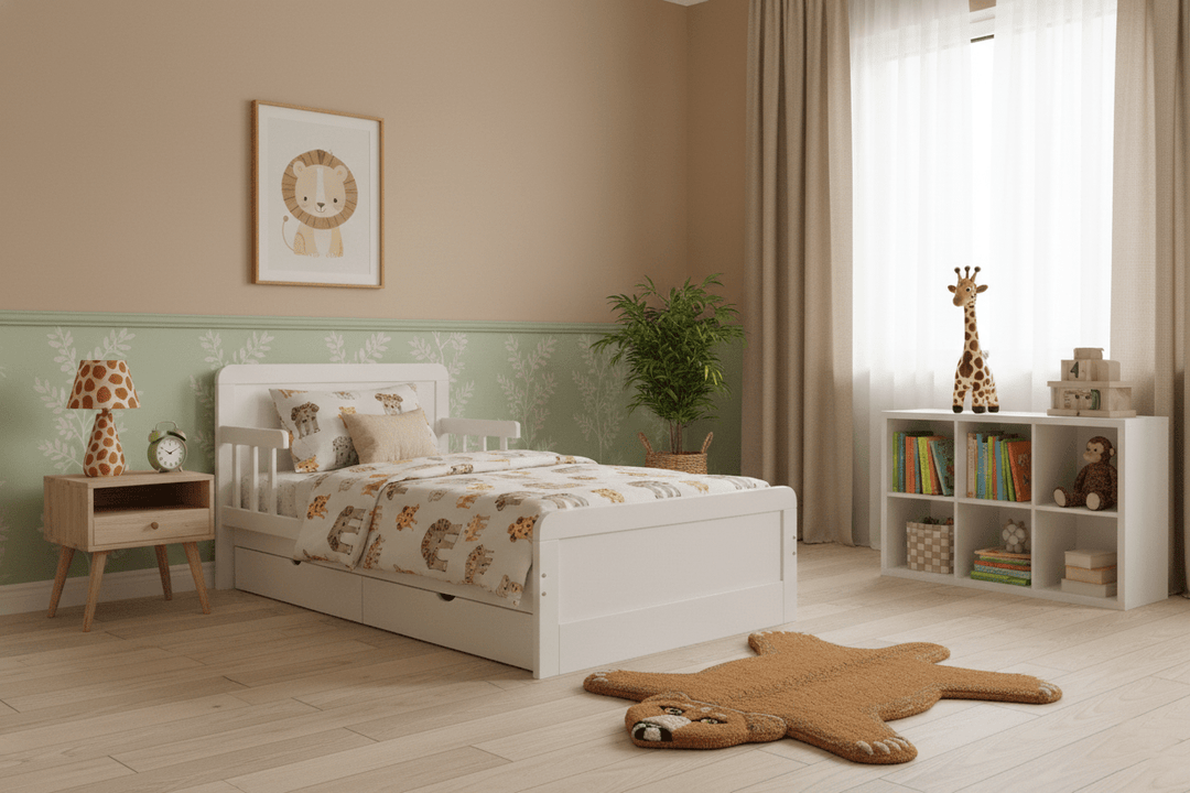 Hand Tufted Animal Lion Brown 2x3 Wool Area Rug - The Rug Decor