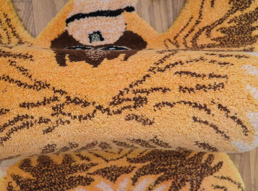 Hand Tufted Animal Monkey Brown 2x4 Wool Area Rug - The Rug Decor