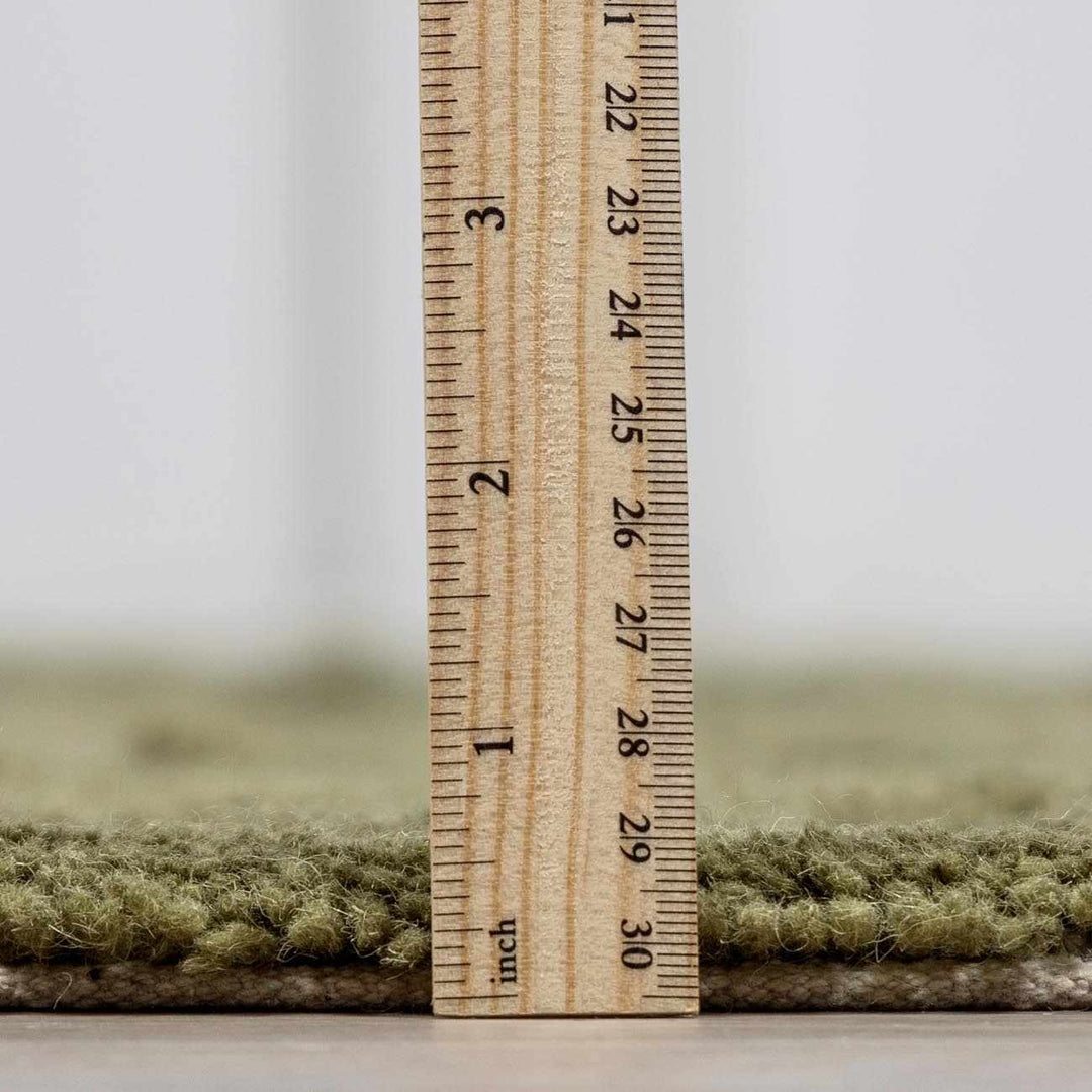 Hand Tufted Green Contemporary Style Wool Rug - The Rug Decor