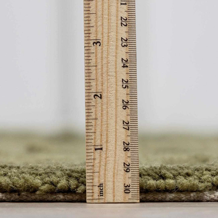 Hand Tufted Green Contemporary Style Wool Rug - The Rug Decor