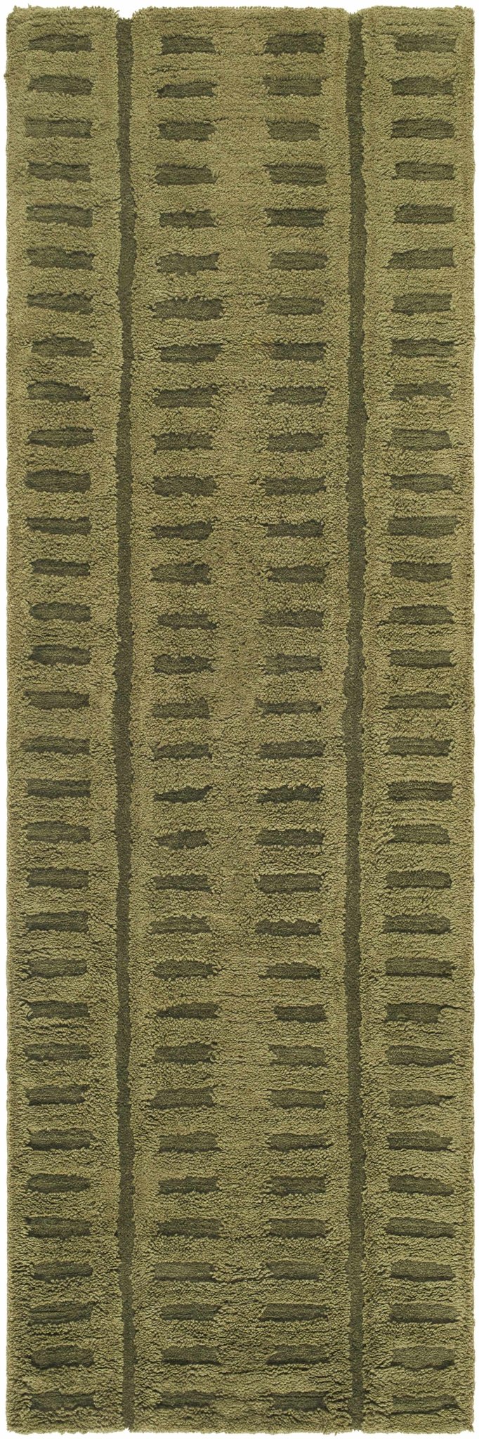 Hand Tufted Green Contemporary Style Wool Rug - The Rug Decor