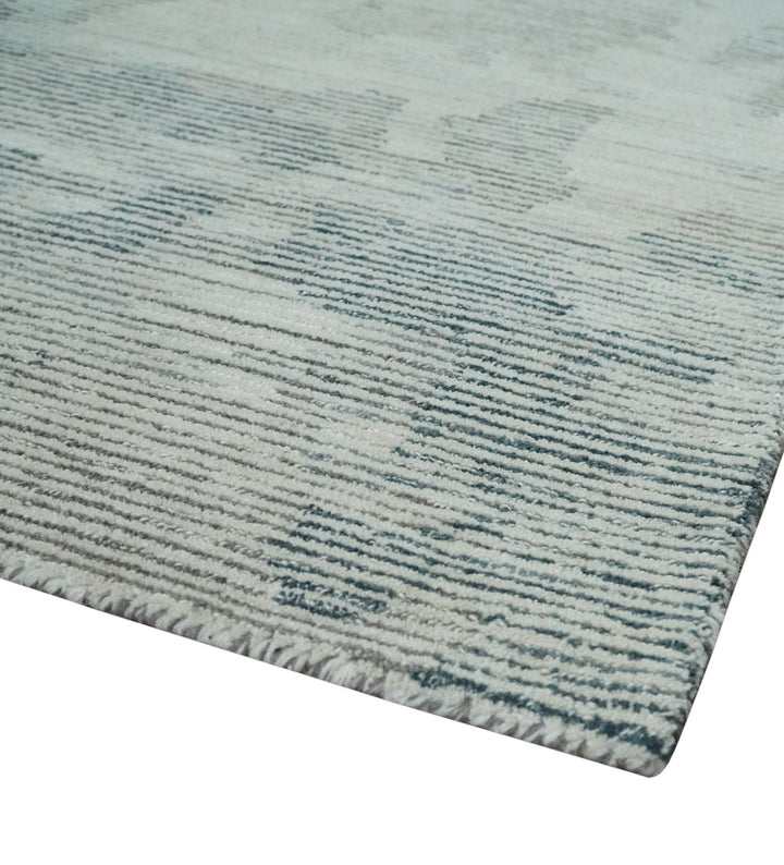 Hand Tufted Ivory, Beige and Charcoal Modern Abstract Design 8x10 Rug - The Rug Decor