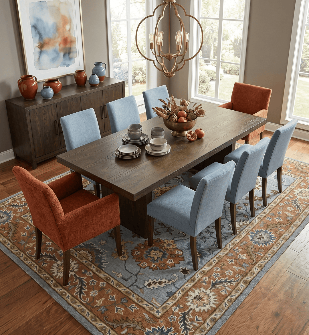 Hand Tufted Modern Oushak Design Silver and Brown Wool Area Rug - The Rug Decor