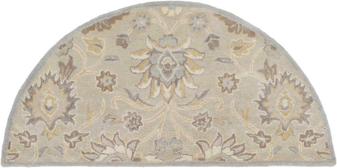 Hand Tufted Tan Traditional Style Wool Area Rug - The Rug Decor