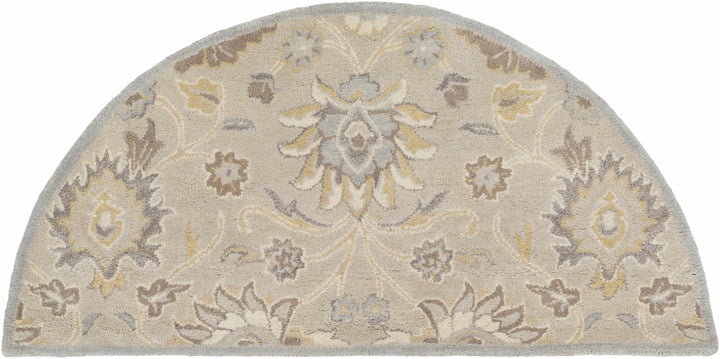 Hand Tufted Tan Traditional Style Wool Area Rug - The Rug Decor