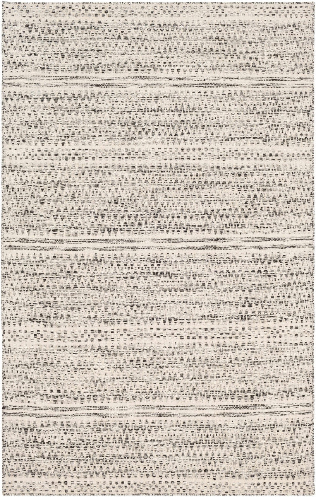 Hand Woven Beige, Charcoal and Gray Chevron Design Multi size wool area Rug - The Rug Decor