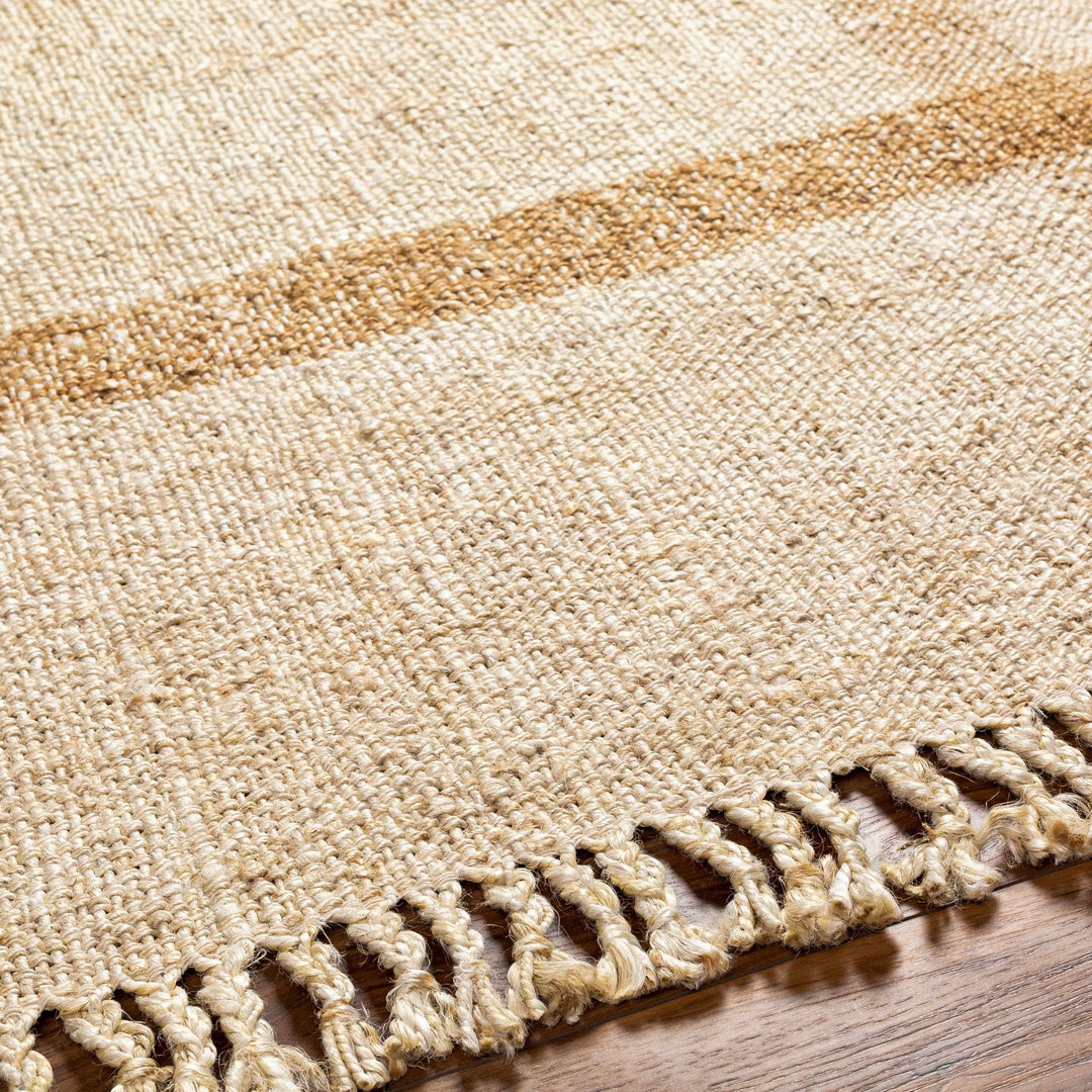 Hand Woven Beige Modern Style Jute Area Rug - The Rug Decor
