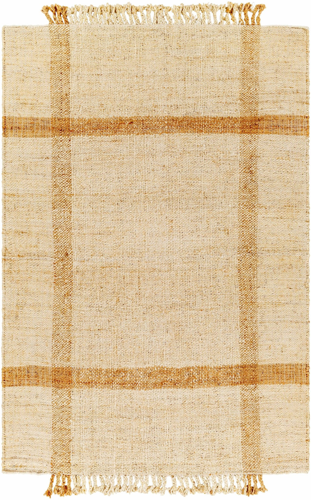 Hand Woven Beige Modern Style Jute Area Rug - The Rug Decor