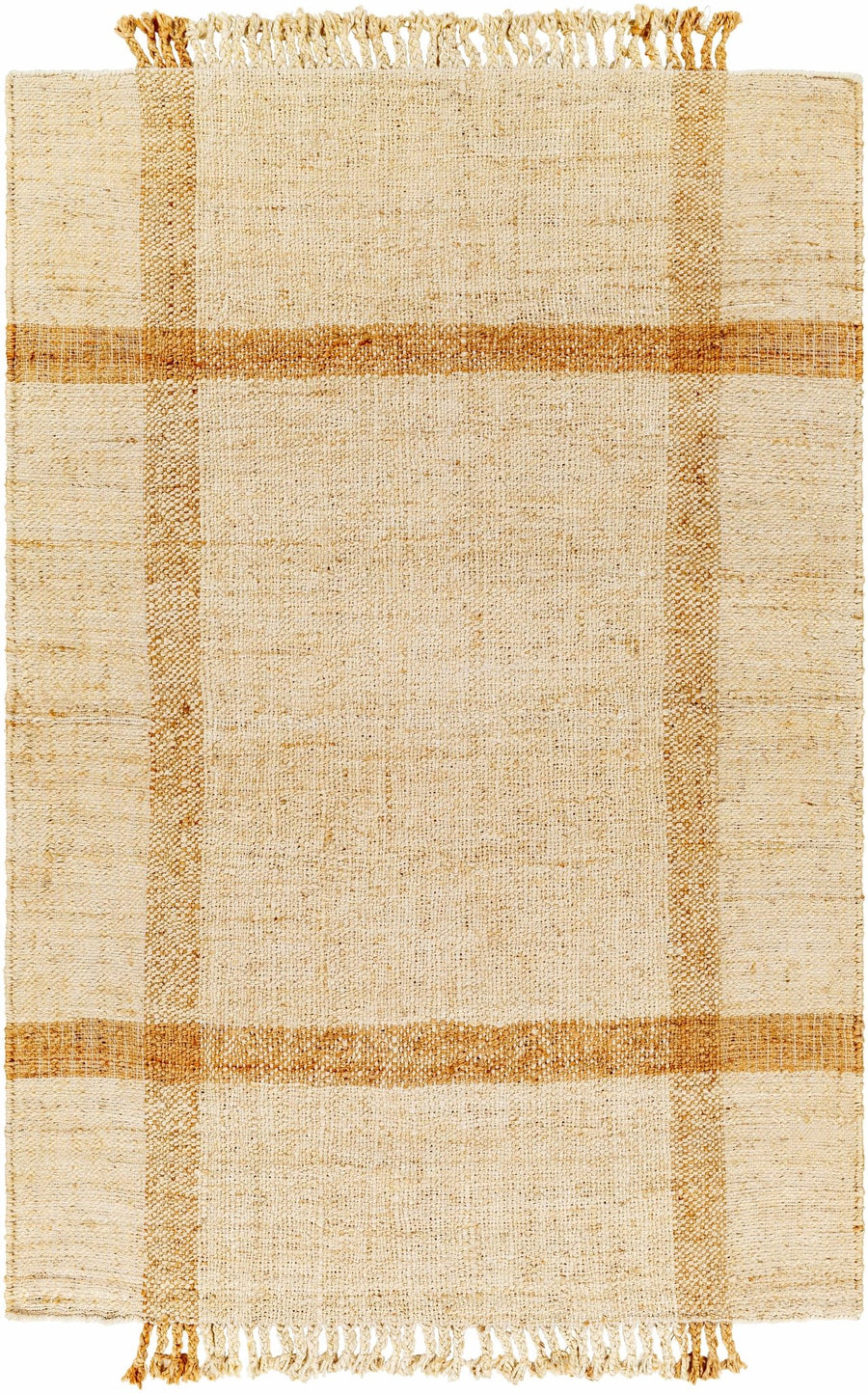 Hand Woven Beige Modern Style Jute Area Rug - The Rug Decor