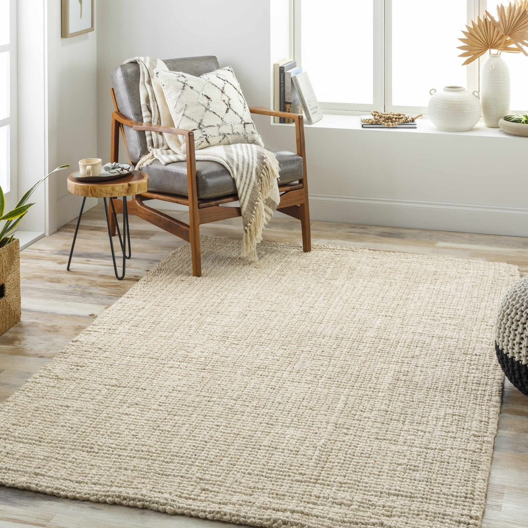 Hand Woven coarse texture Beige Multi size Jute Area Rug - The Rug Decor