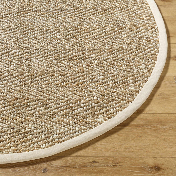 Hand Woven Ivory and Natural brown Chevron design Jute Braided Multi Size Rug - The Rug Decor