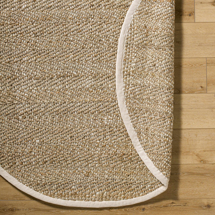 Hand Woven Ivory and Natural brown Chevron design Jute Braided Multi Size Rug - The Rug Decor