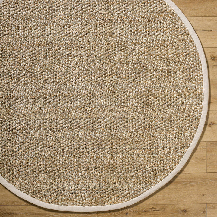 Hand Woven Ivory and Natural brown Chevron design Jute Braided Multi Size Rug - The Rug Decor