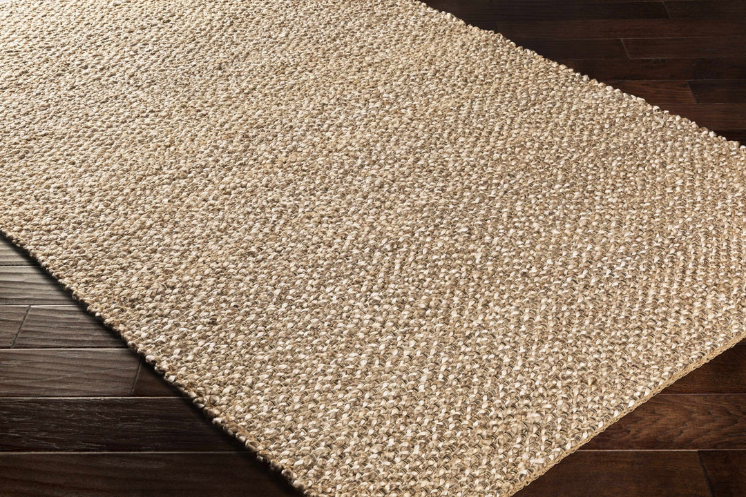 Hand Woven Ivory and Tan Natural Jute textured Multi size Area Rug - The Rug Decor