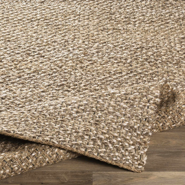 Hand Woven Ivory and Tan Natural Jute textured Multi size Area Rug - The Rug Decor