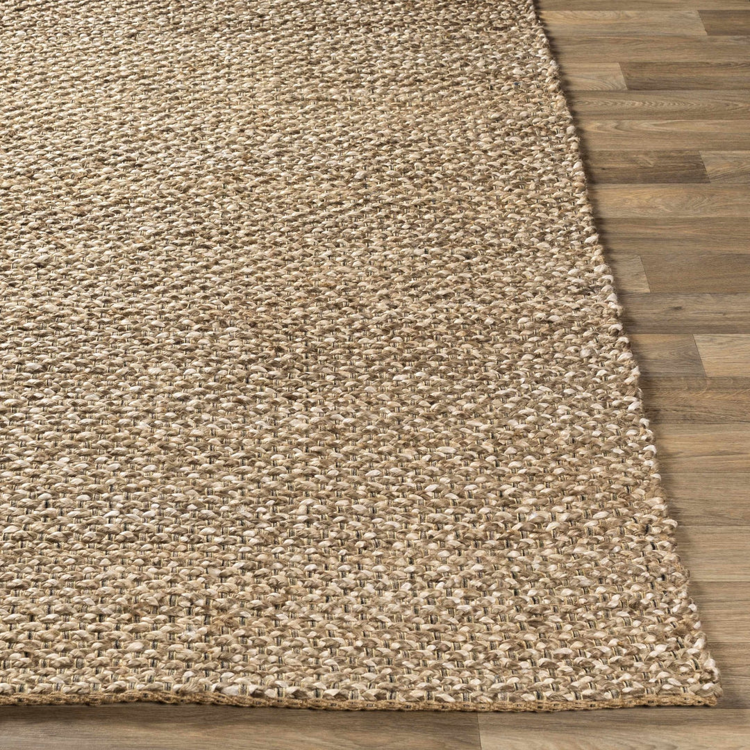 Hand Woven Ivory and Tan Natural Jute textured Multi size Area Rug - The Rug Decor