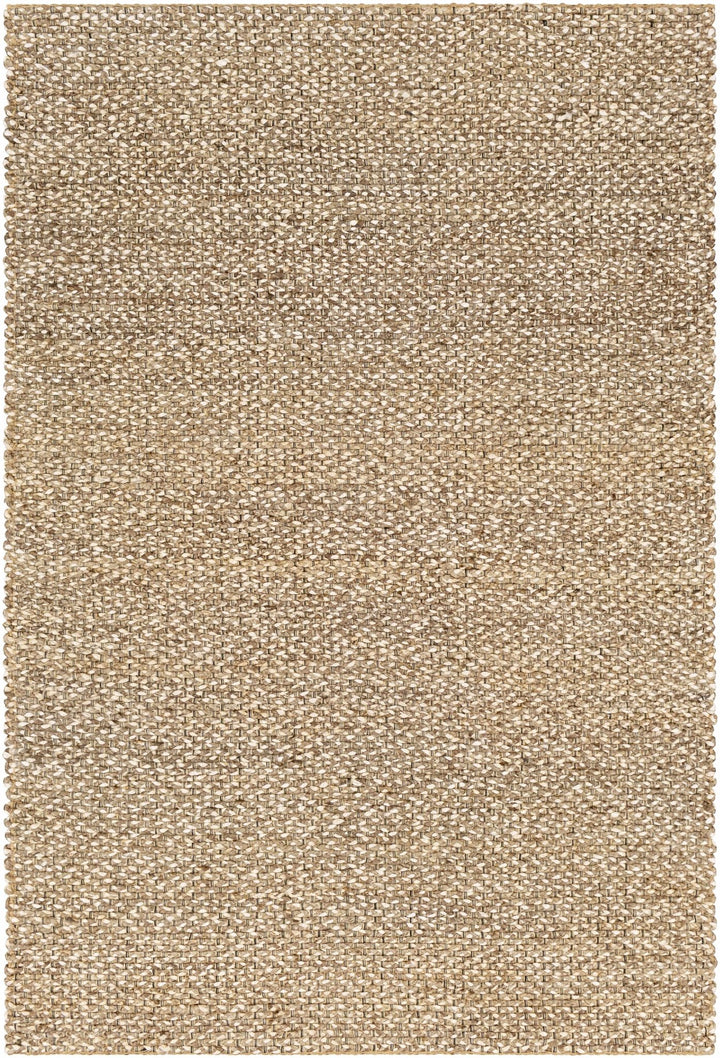 Hand Woven Ivory and Tan Natural Jute textured Multi size Area Rug - The Rug Decor