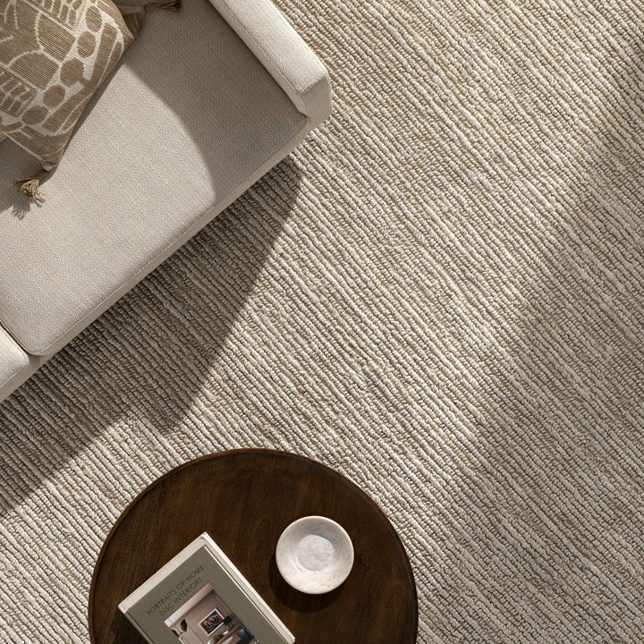 Hand Woven Ivory Modern Style Braided Jute Carpet - The Rug Decor