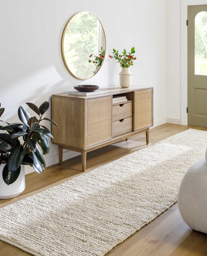 Hand Woven Ivory Modern Style Braided Jute Carpet - The Rug Decor