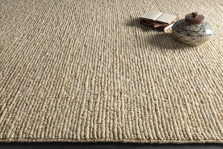 Hand Woven Ivory Modern Style Braided Jute Carpet - The Rug Decor