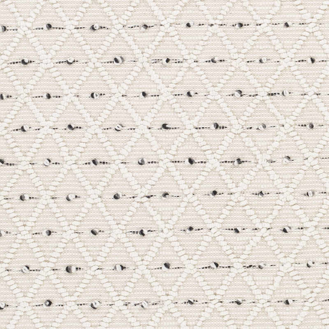 Hand Woven Modern Geometrical Beige and Charcoal Tassel Design rug - The Rug Decor