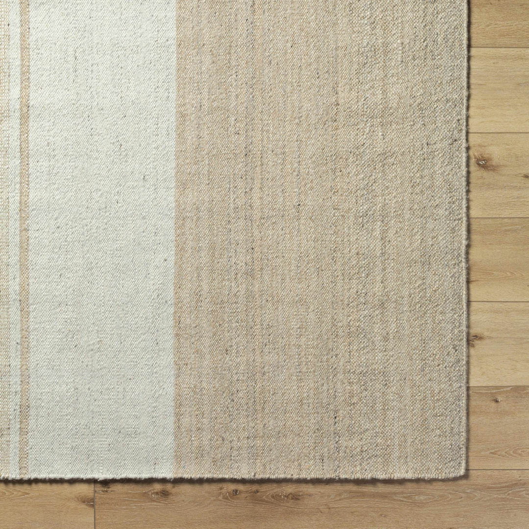 Hand Woven Myrna Contemporary Tan And Ivory Area Rug - The Rug Decor