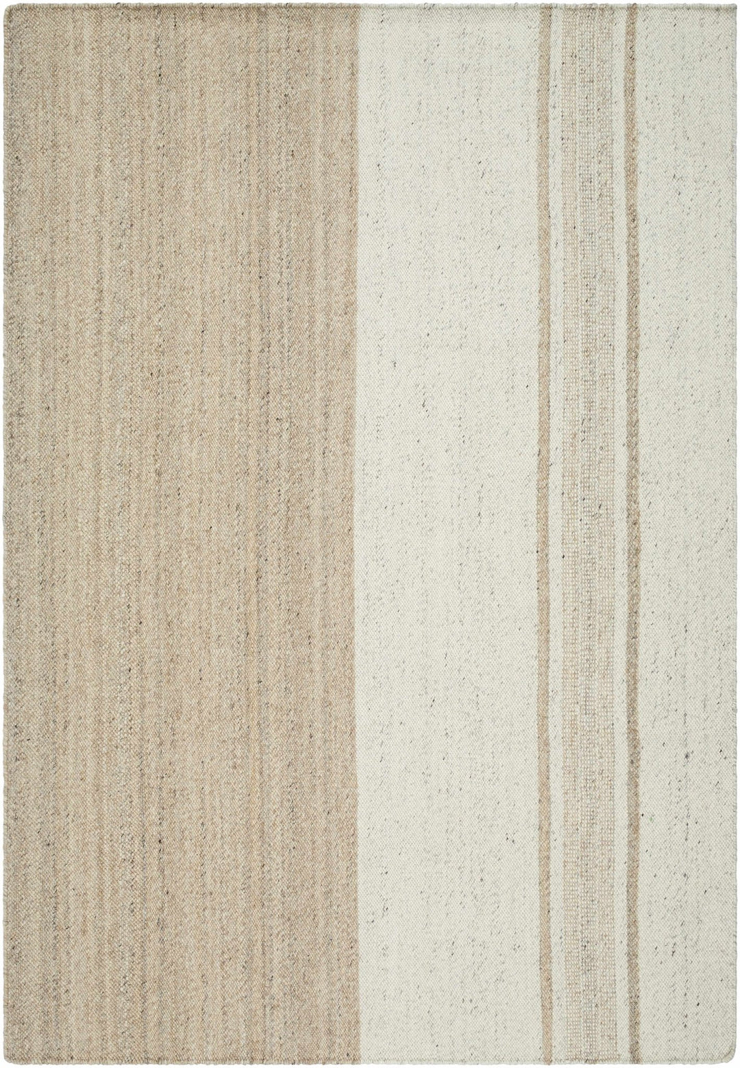 Hand Woven Myrna Contemporary Tan And Ivory Area Rug - The Rug Decor