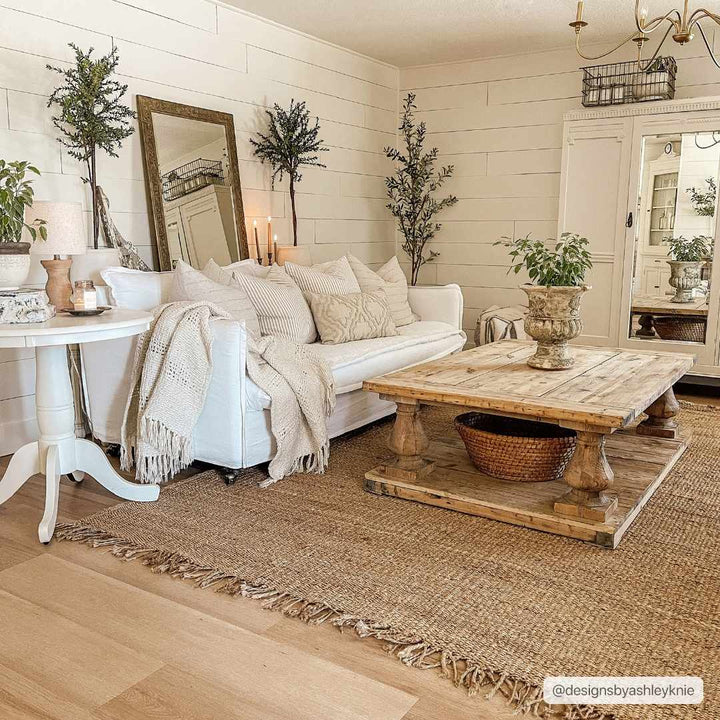 Hand woven Natural Brown Jute Flatweave Multi Size area Rug - The Rug Decor