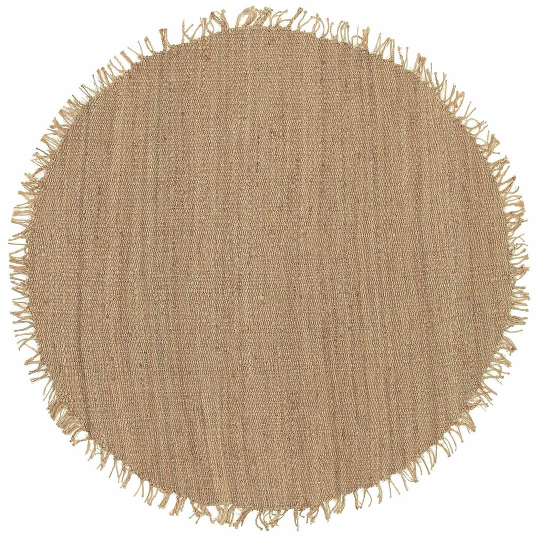 Hand woven Natural Brown Jute Flatweave Multi Size area Rug - The Rug Decor
